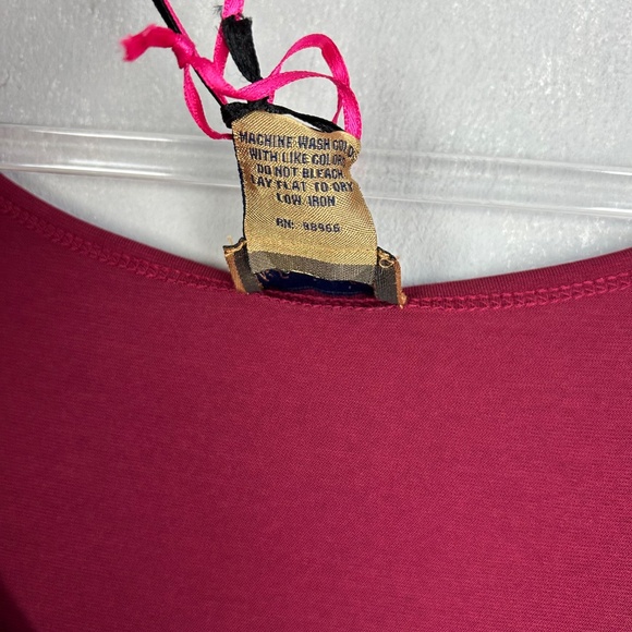 Midnight Velvet midi dress plus size 3X jersey knit fit & flare burgundy NEW - Picture 15 of 15